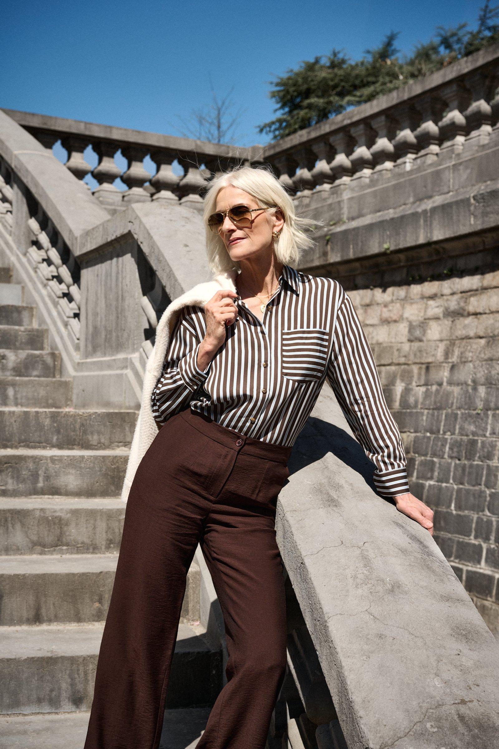 Hemden - Lange hemdblouse met streepjes