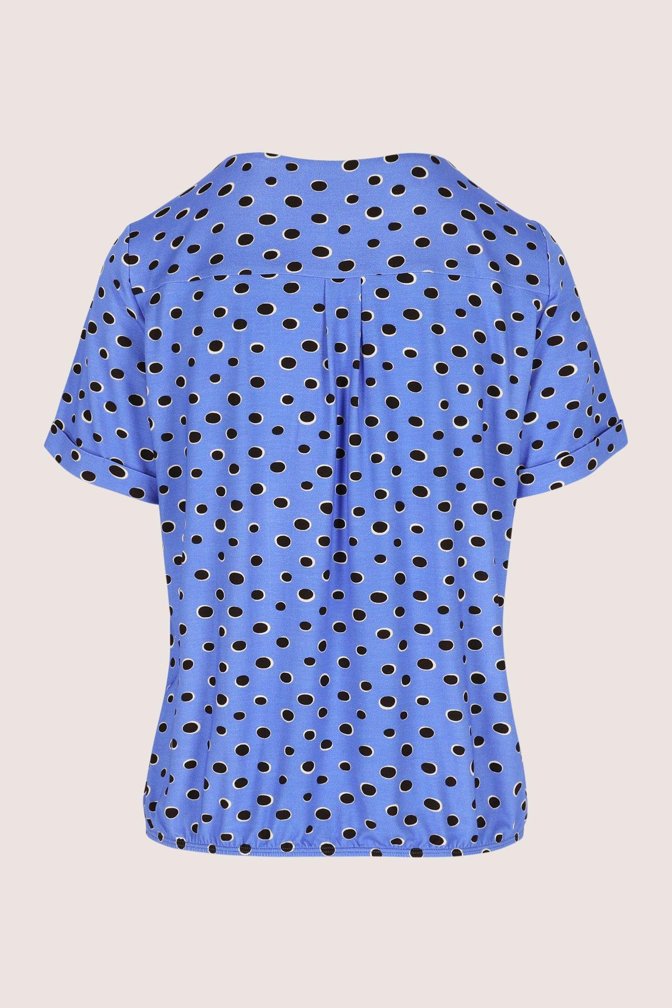 Hemden - Jersey V-halsblouse op elastiek
