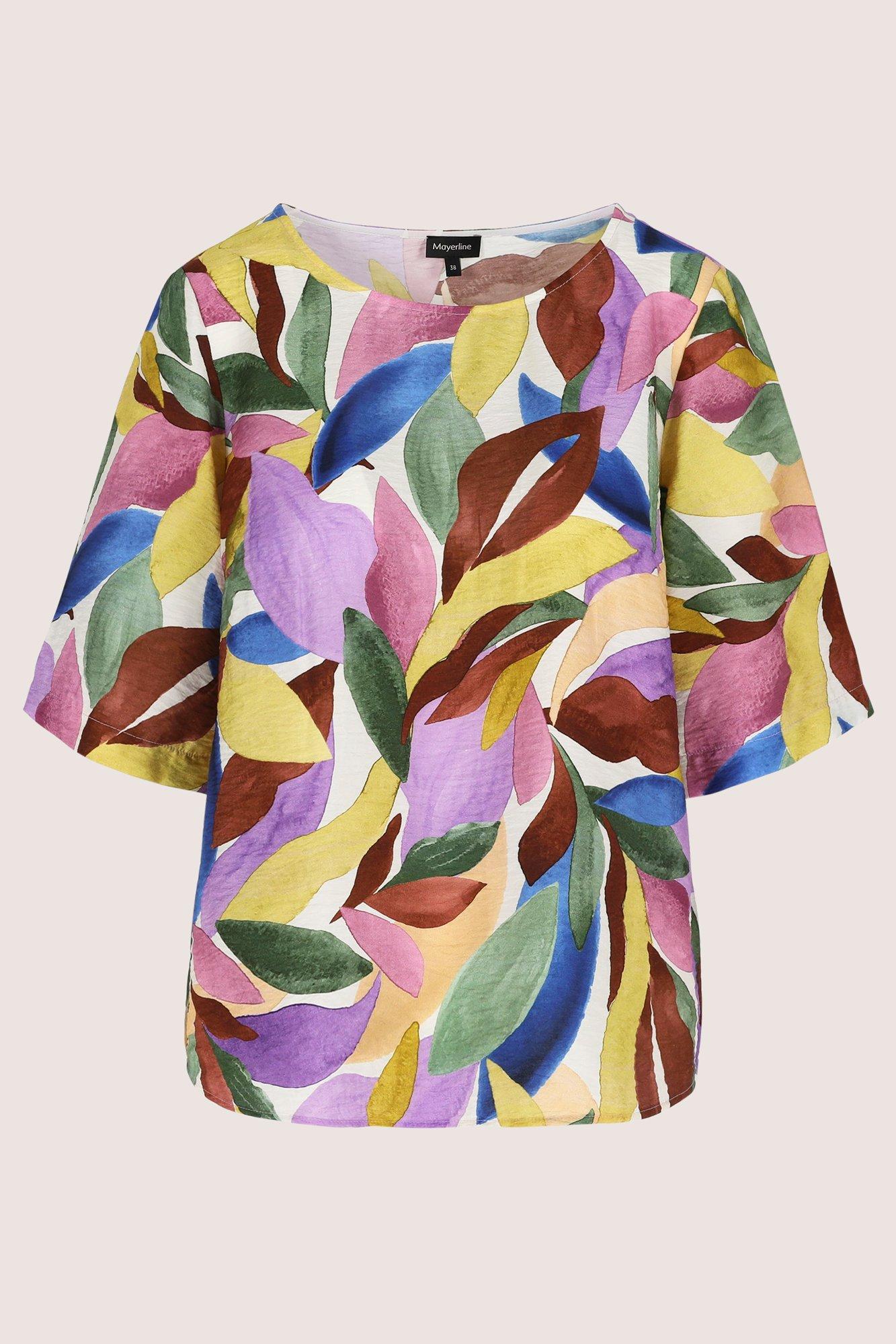 Mayerline Wijde Blouse Met Aquarelprint