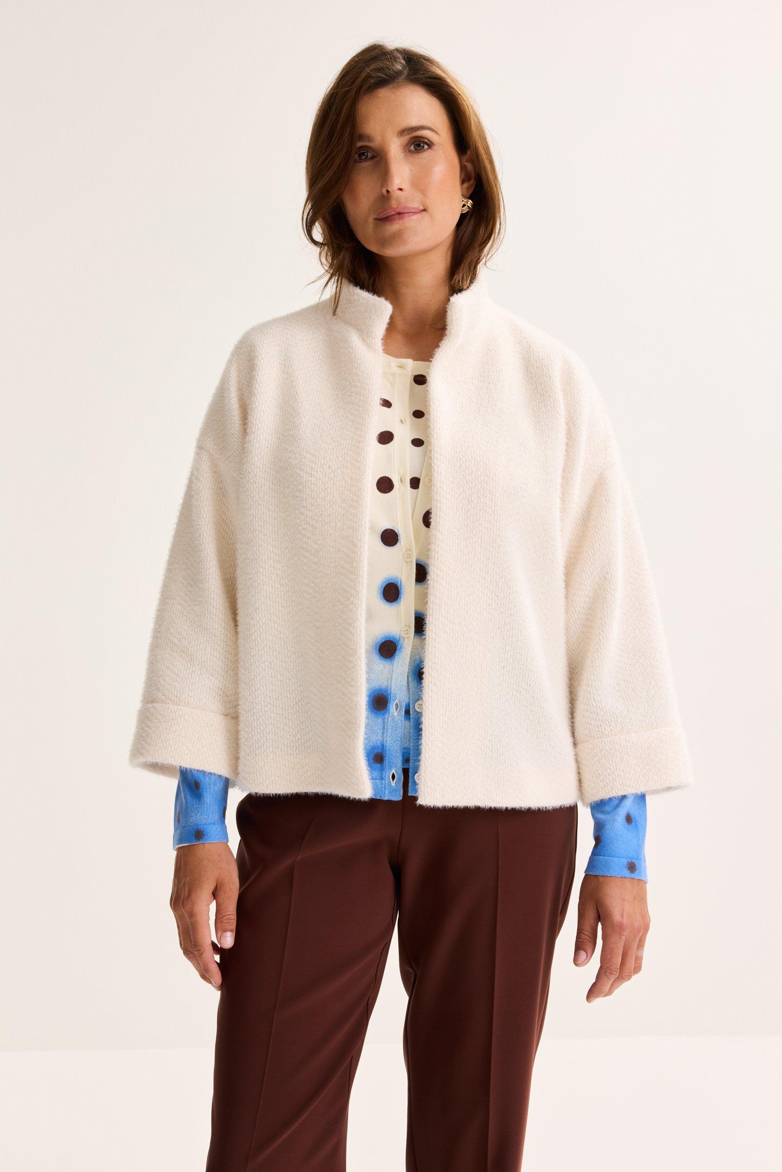 Veste courte en chenille