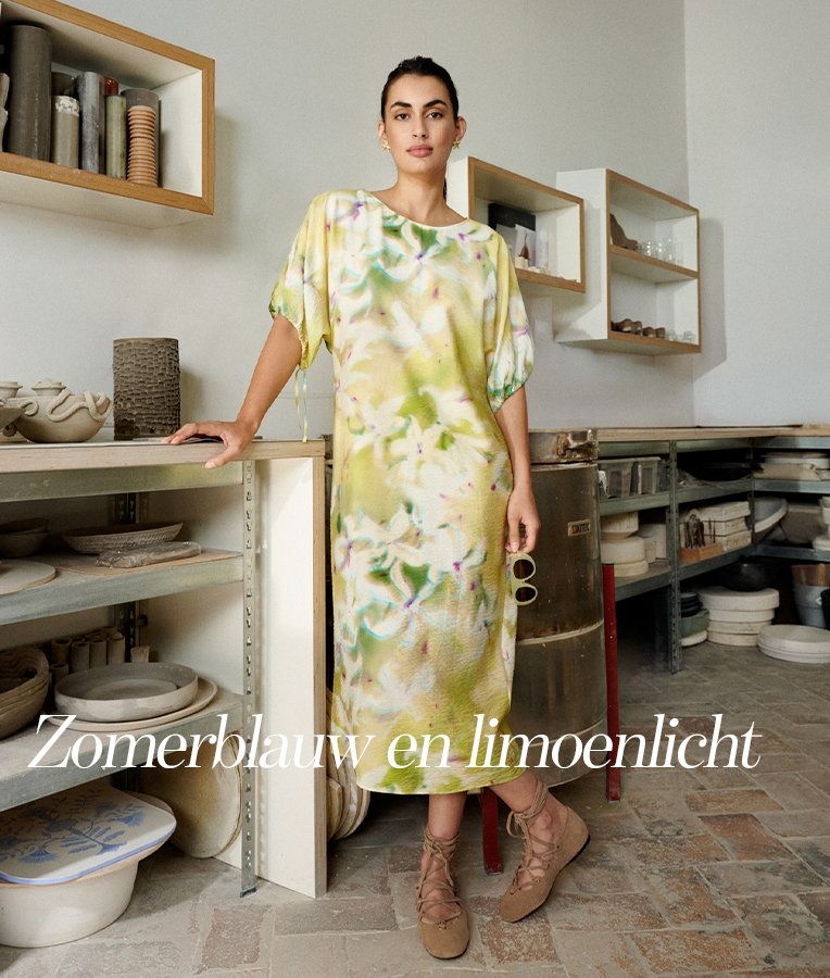 AMELINE Zomerblauw en limoenlicht